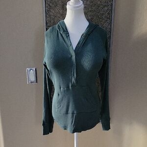 Make + Model Forest Green Hoodie Sweatshirt